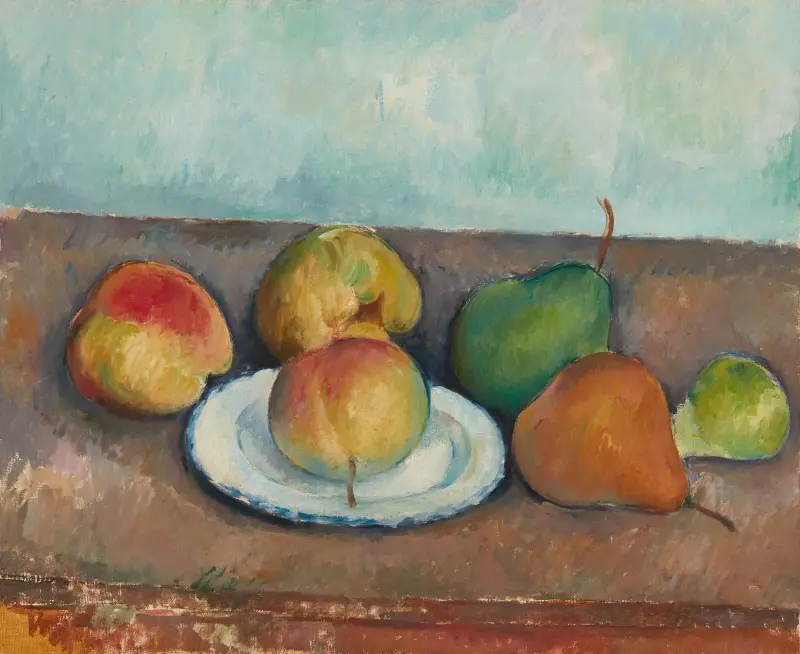 Nature morte; pommes et poires av Paul Cézanne