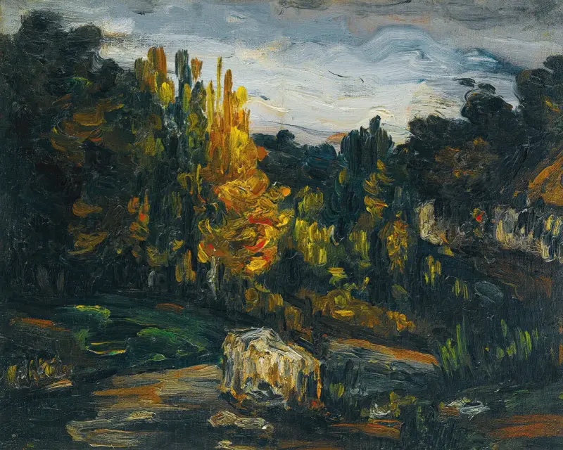 Krajina, 1866, Paul Cézanne