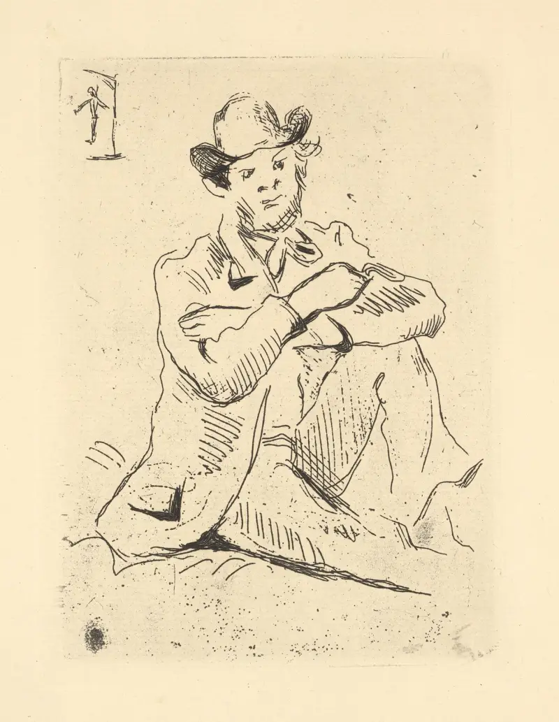 Portrait of Guillaumin. av Paul Cézanne