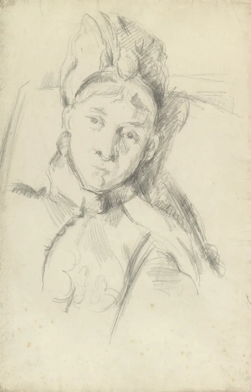 Portrait of Hortense Cézanne-Figuet, the Artist’s Wife av Paul Cézanne