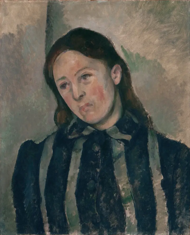 Portrait of Madame Cézanne av Paul Cézanne