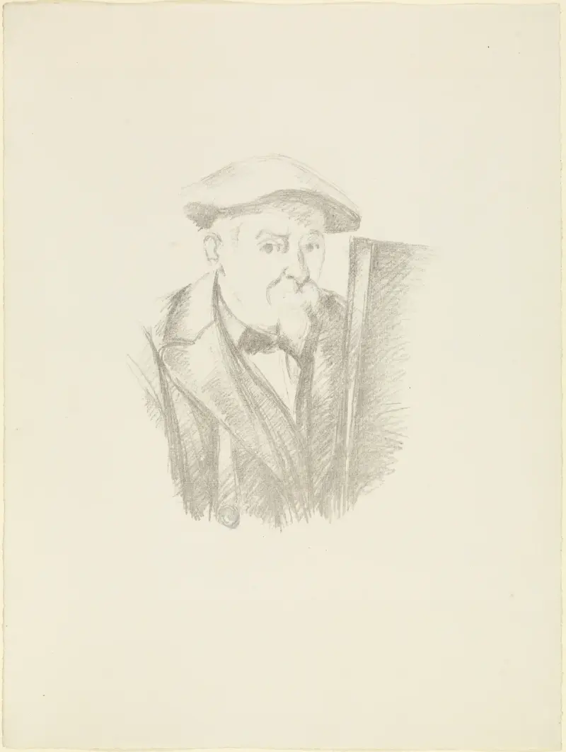 Selbstbildnis, 1896 von Paul Cézanne