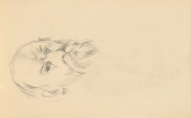 Selbstbildnis, 1895 von Paul Cézanne