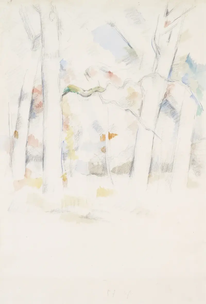 Pod stromy, 1882, Paul Cézanne
