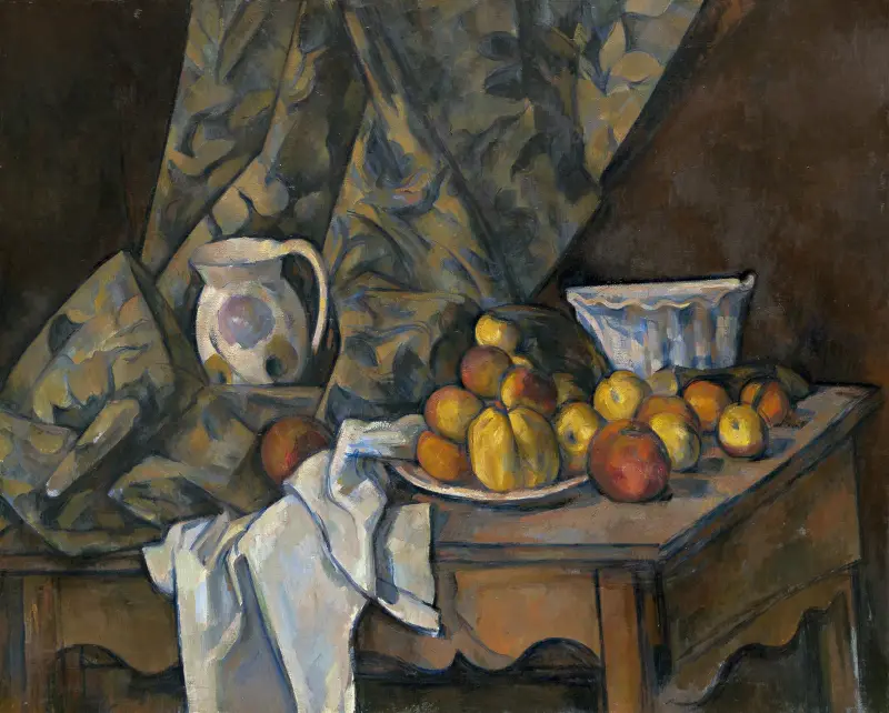 Still Life with Apples and Peaches av Paul Cézanne