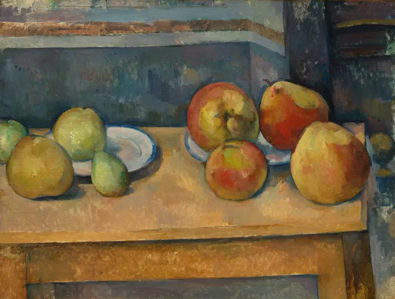 Stilleben med äpplen och päron av Paul Cézanne