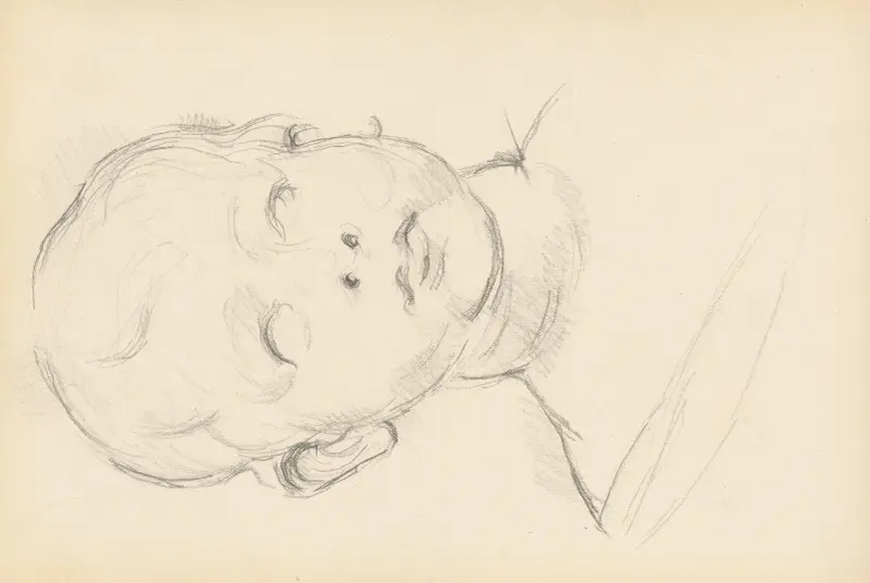 Study of Desiderio da Settignano’s ‘Bust of a Child’ av Paul Cézanne