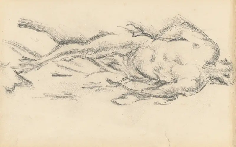 Study of Puget’s ‘Milo of Crotona’ av Paul Cézanne