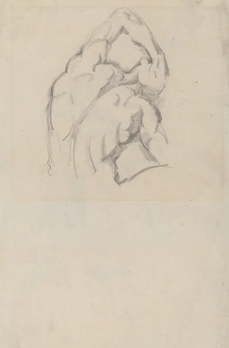 Study of the ‘Ecorché’ (recto) av Paul Cézanne