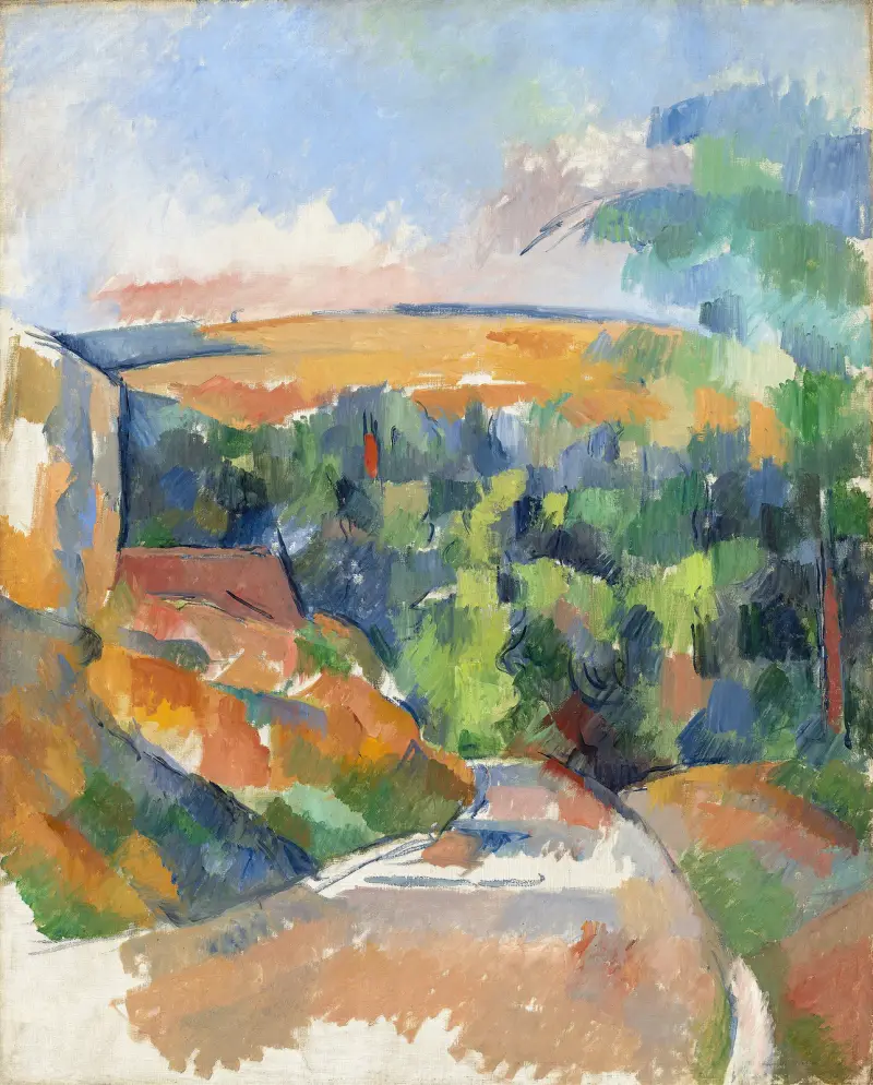 Die Kurve der Straße von Paul Cézanne