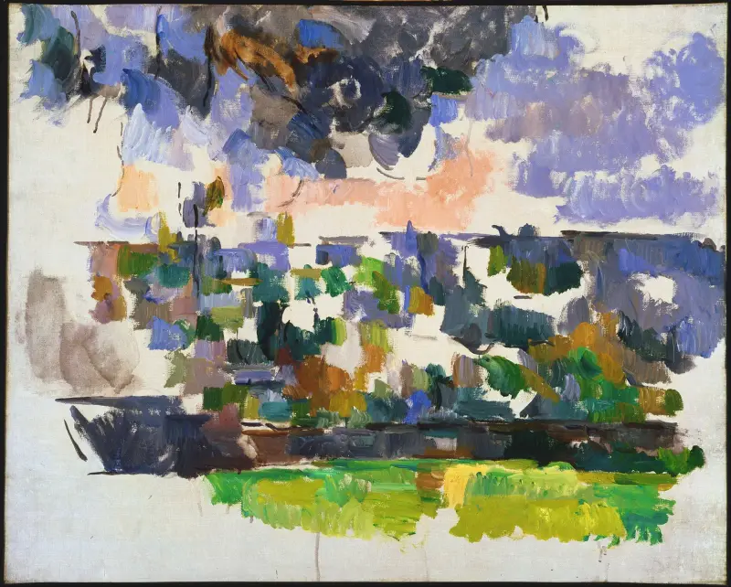 The Garden at Les Lauves (Le Jardin des Lauves) av Paul Cézanne