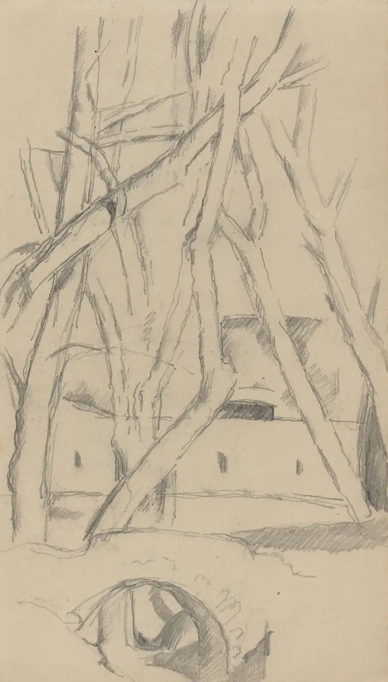 Die kleine Brücke von Paul Cézanne