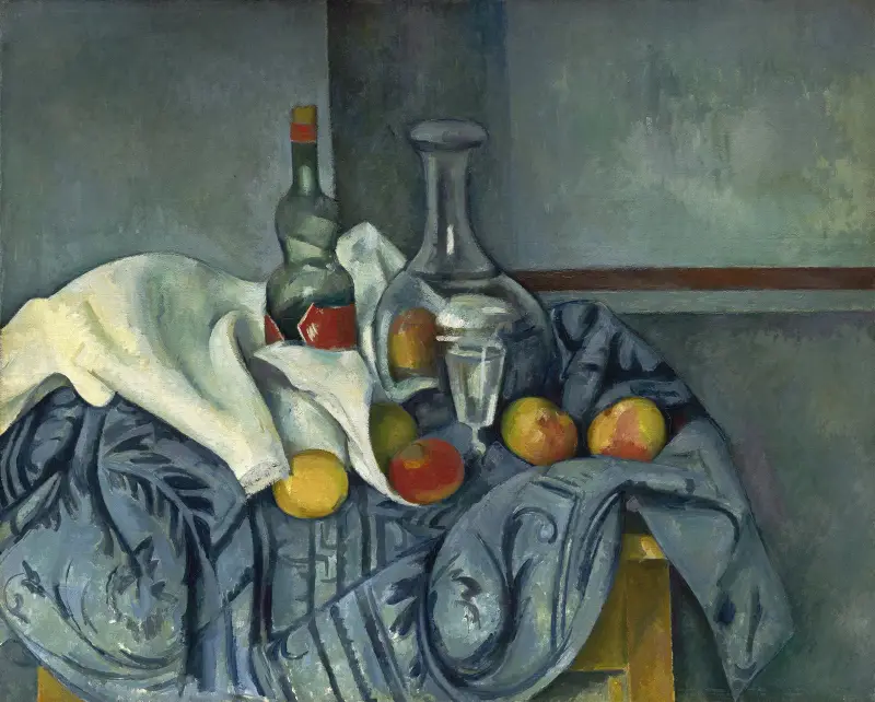 Die Pfefferminzflasche von Paul Cézanne