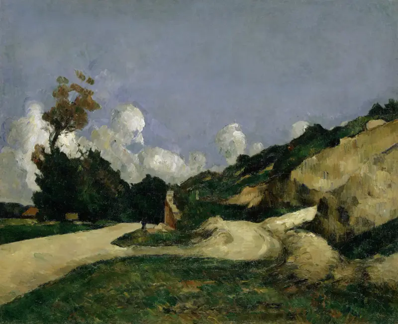 Die Straße von Paul Cézanne