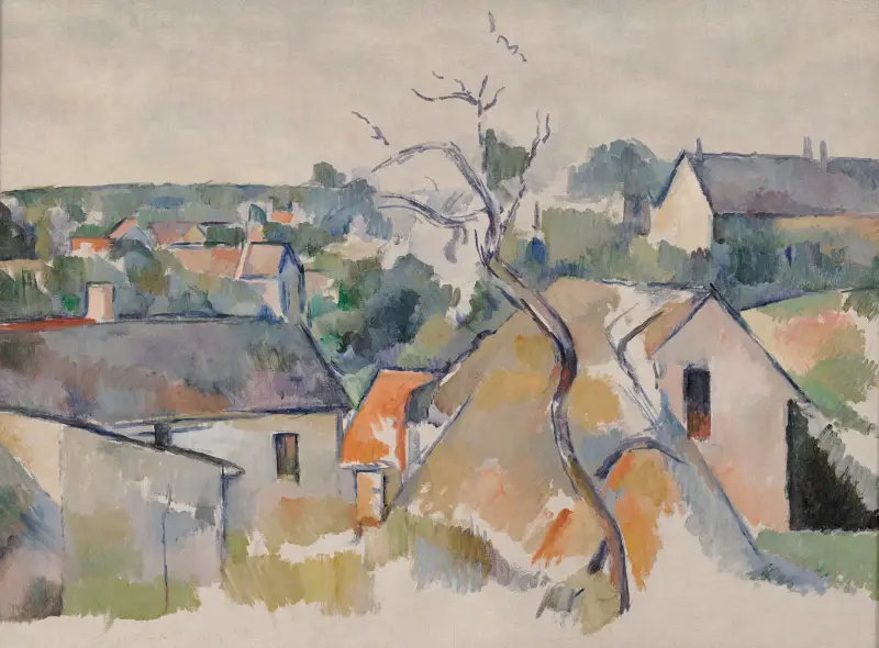 Střechy, Paul Cézanne