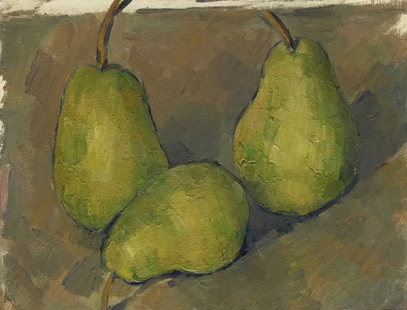 Tři hrušky, Paul Cézanne