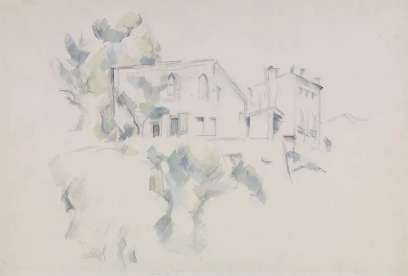 View of the Château Noir av Paul Cézanne
