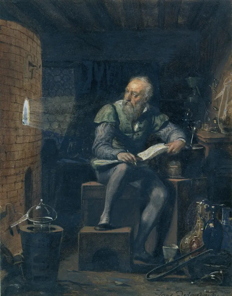 Palissy in seiner Werkstatt von Paul Delaroche