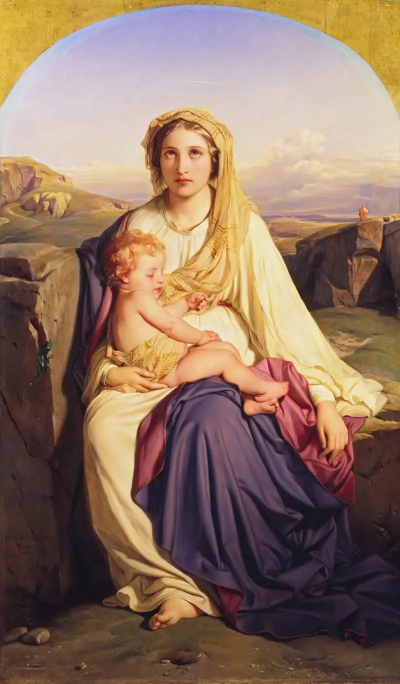 The Virgin and Child av Paul Delaroche