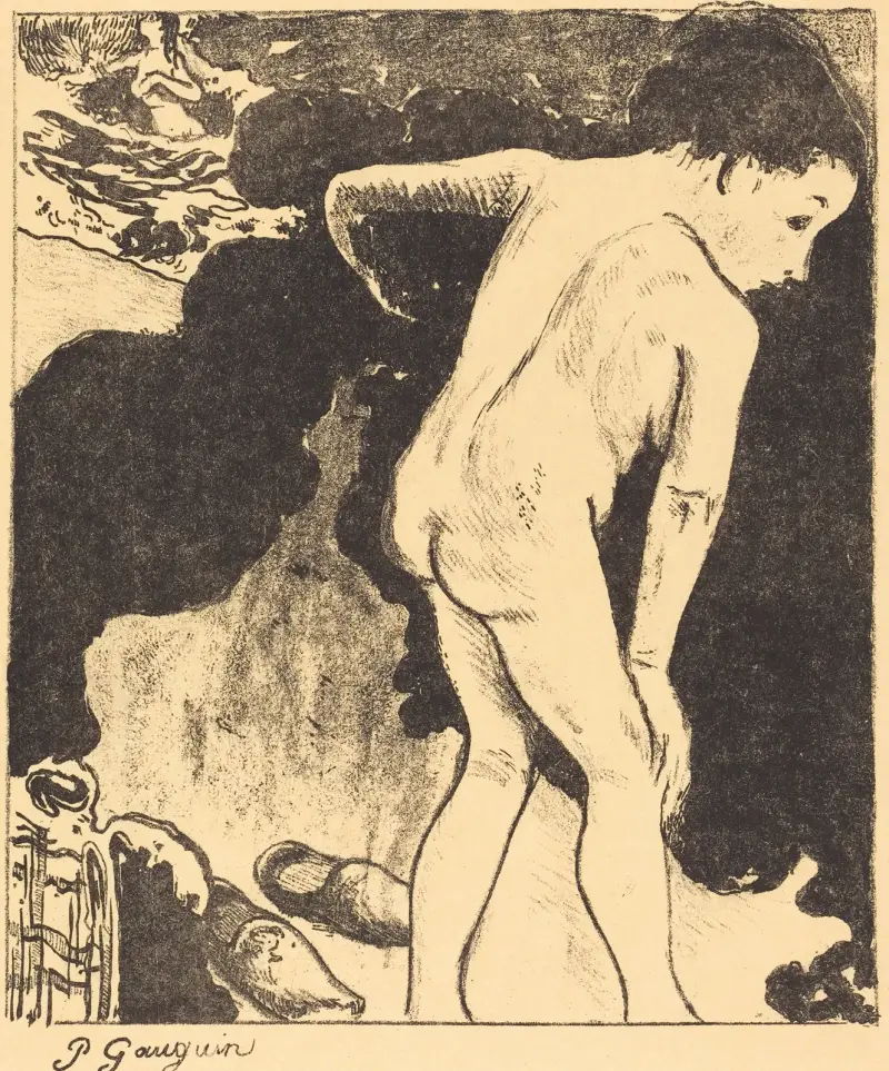 Badende Frauen in der Bretagne, 1889 – Nr. 2 von Paul Gauguin