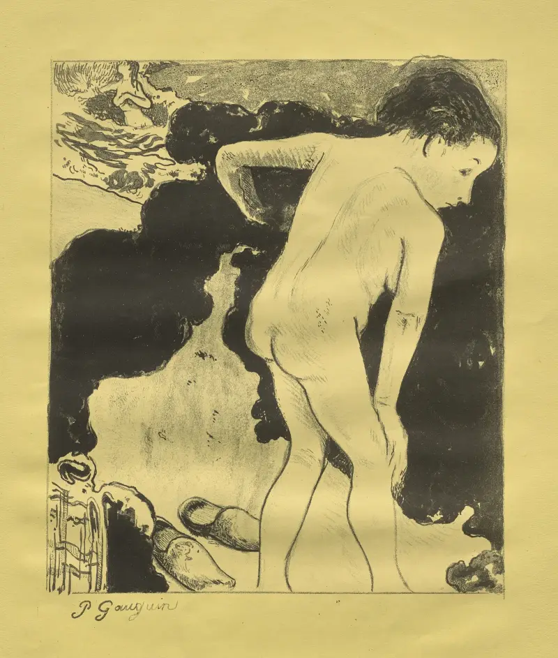 Bretonští koupající se, 1889 – Nr. 1, Paul Gauguin