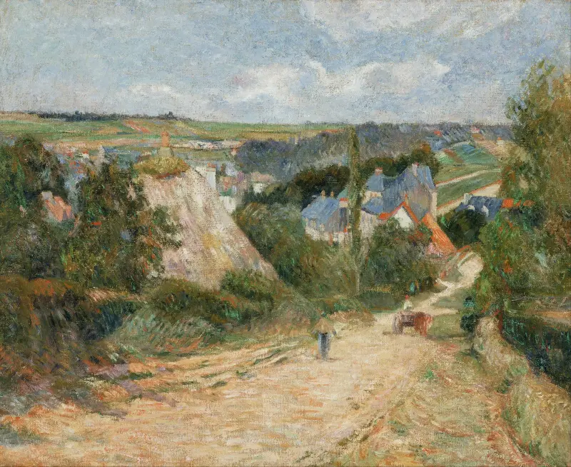 Entrance to the Village of Osny av Paul Gauguin