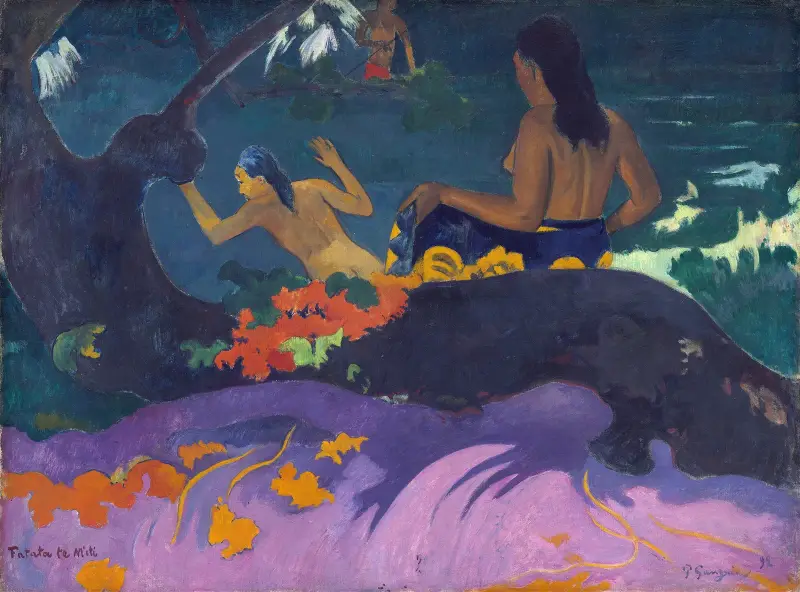 Fatata te Miti (Am Meer) von Paul Gauguin