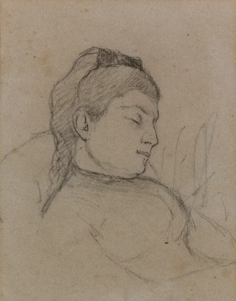 Femme Sommeillant av Paul Gauguin