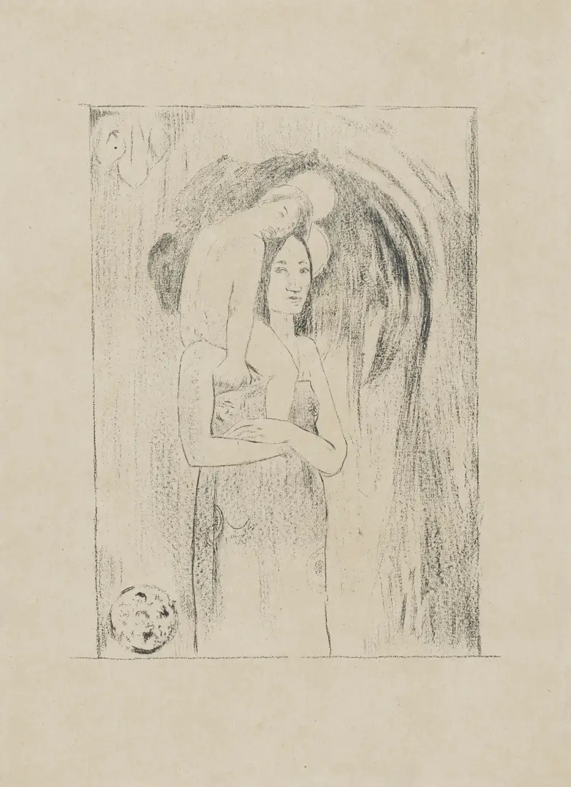 Ia Orana Maria (Je vous salue Marie), 1894 av Paul Gauguin