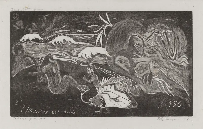 L’ Univers est créé – nr 1 av Paul Gauguin