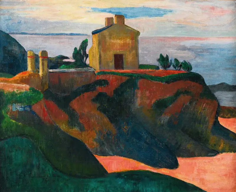 La Maison Du Pan-Du av Paul Gauguin