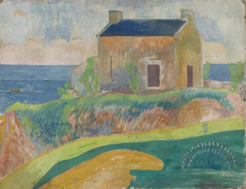 Das Haus des Gehängten von Paul Gauguin