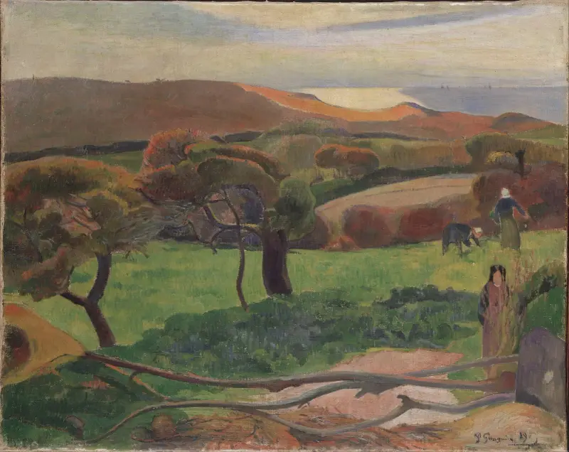 Landschaft aus der Bretagne von Paul Gauguin