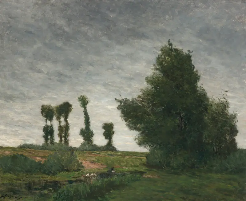 Landschaft mit Pappeln von Paul Gauguin