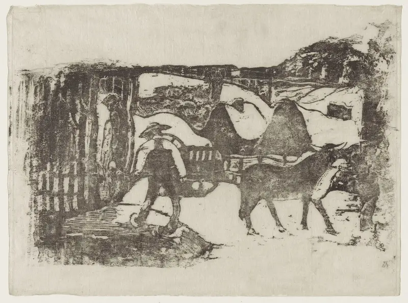 Le Char à boeufs av Paul Gauguin
