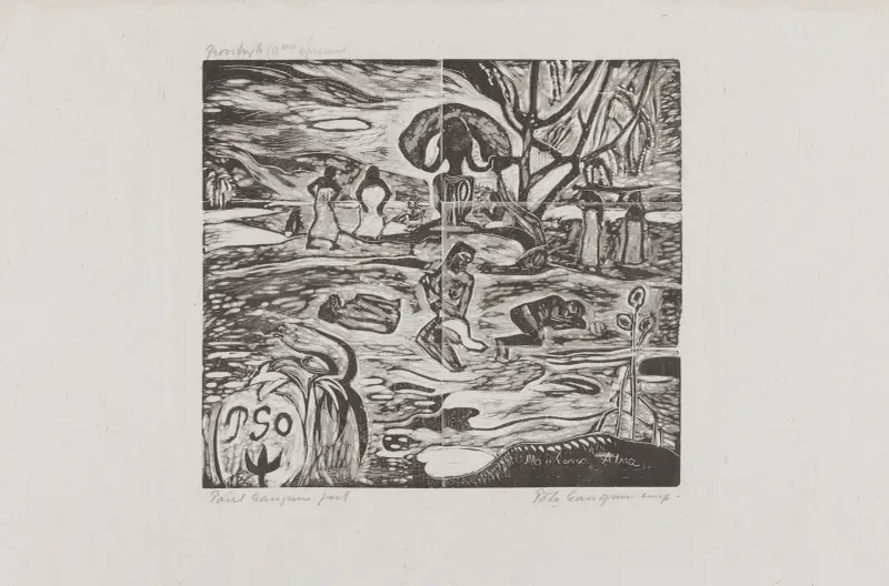 Mahana Atua (Le jour de Dieu) av Paul Gauguin