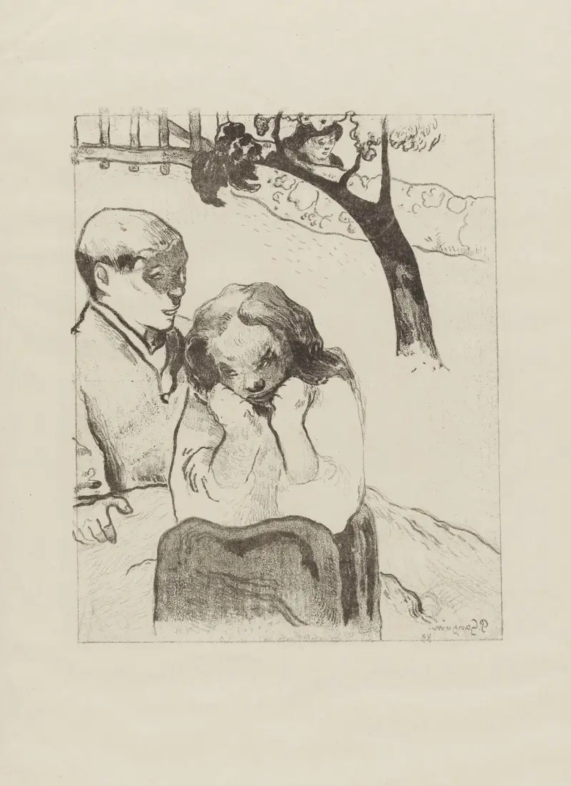 Misères humaines, 1889 av Paul Gauguin