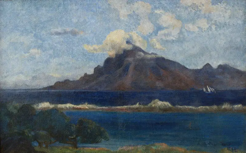 Landschaft bei Te Vaa von Paul Gauguin