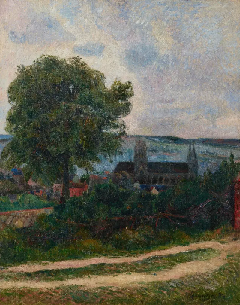 Rouen, L’église Saint-Ouen av Paul Gauguin