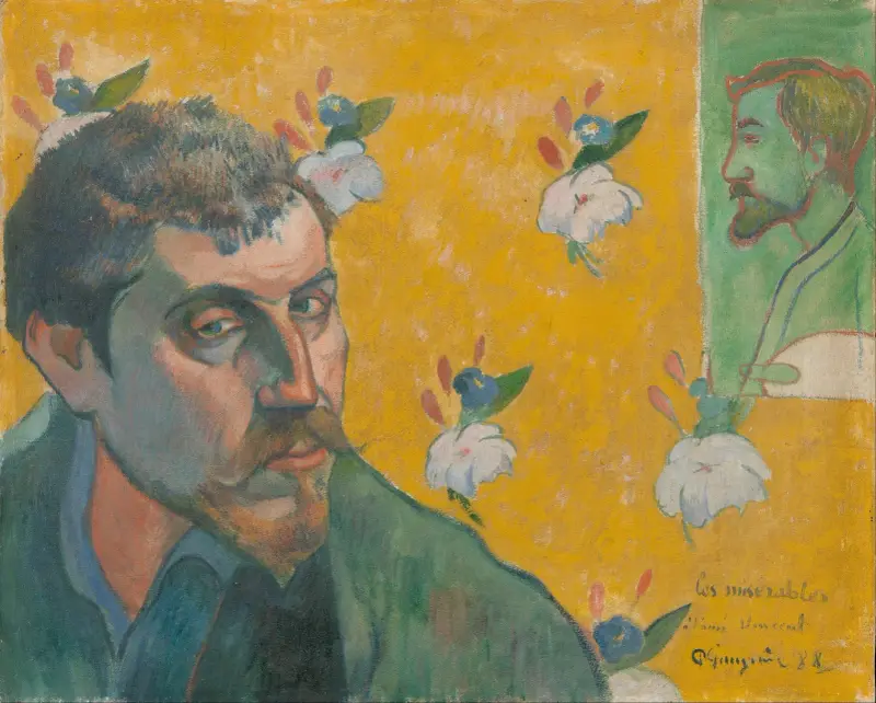 Self-portrait with portrait of Bernard, ‘Les Misérables’ av Paul Gauguin