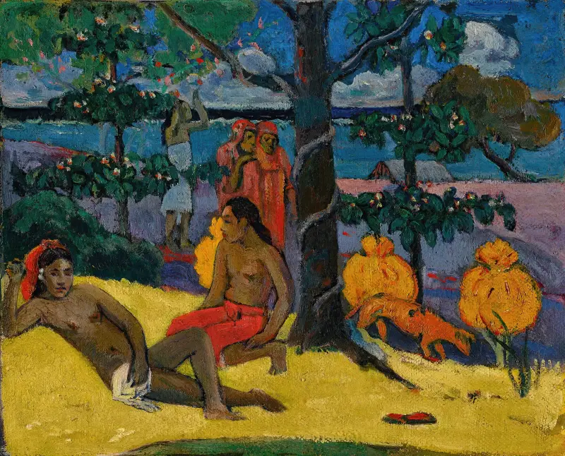 Te Arii Vahine – La Femme Aux Mangos (II) av Paul Gauguin