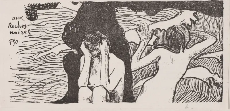Czarne skały, Paul Gauguin