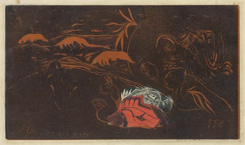 The Universe is Created (L’Univers est cree) av Paul Gauguin