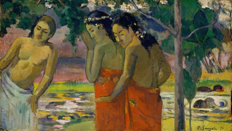 Three Tahitian Women av Paul Gauguin
