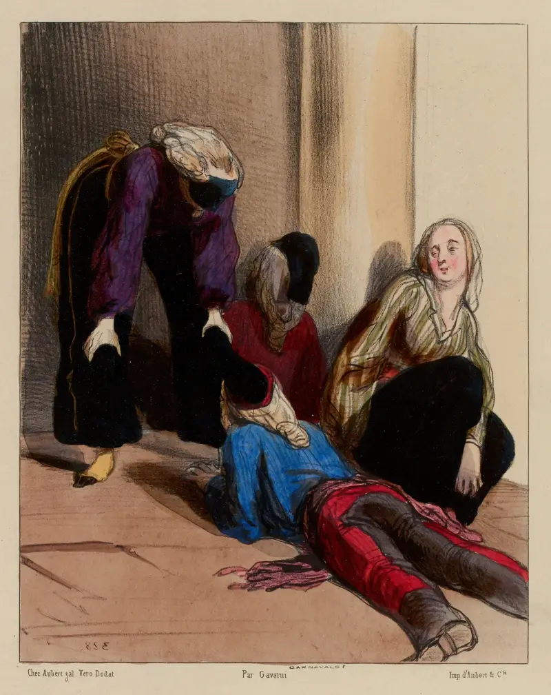 Får jag äran att dansa en galopp med herr baronen? av Paul Gavarni