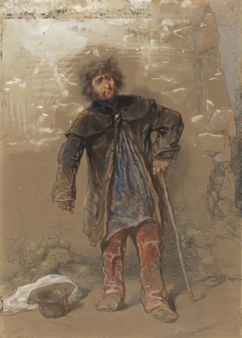 Englischer Bettler von Paul Gavarni