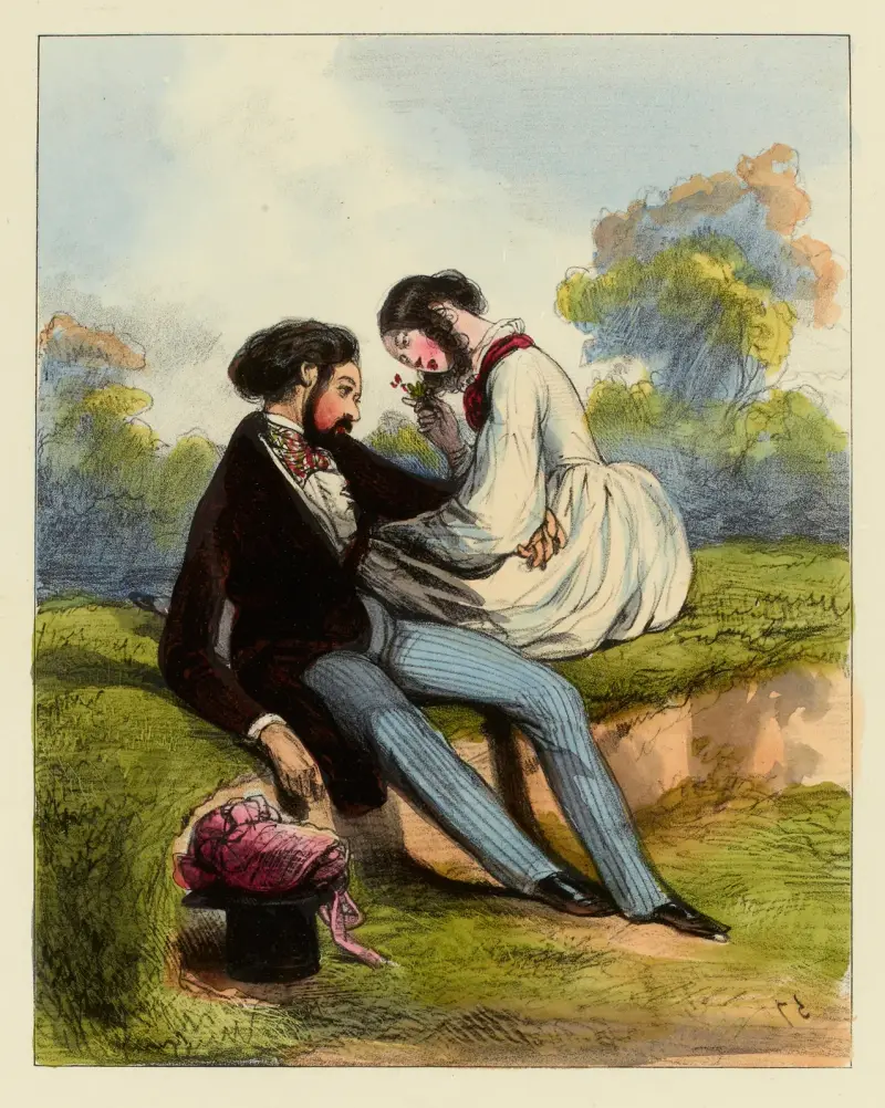 Versuch doch einmal, mich nicht zu allen Urteilen zu führen, wenn du erst königlicher Staatsanwalt bist, dann wirst du sehen, 1839 von Paul Gavarni