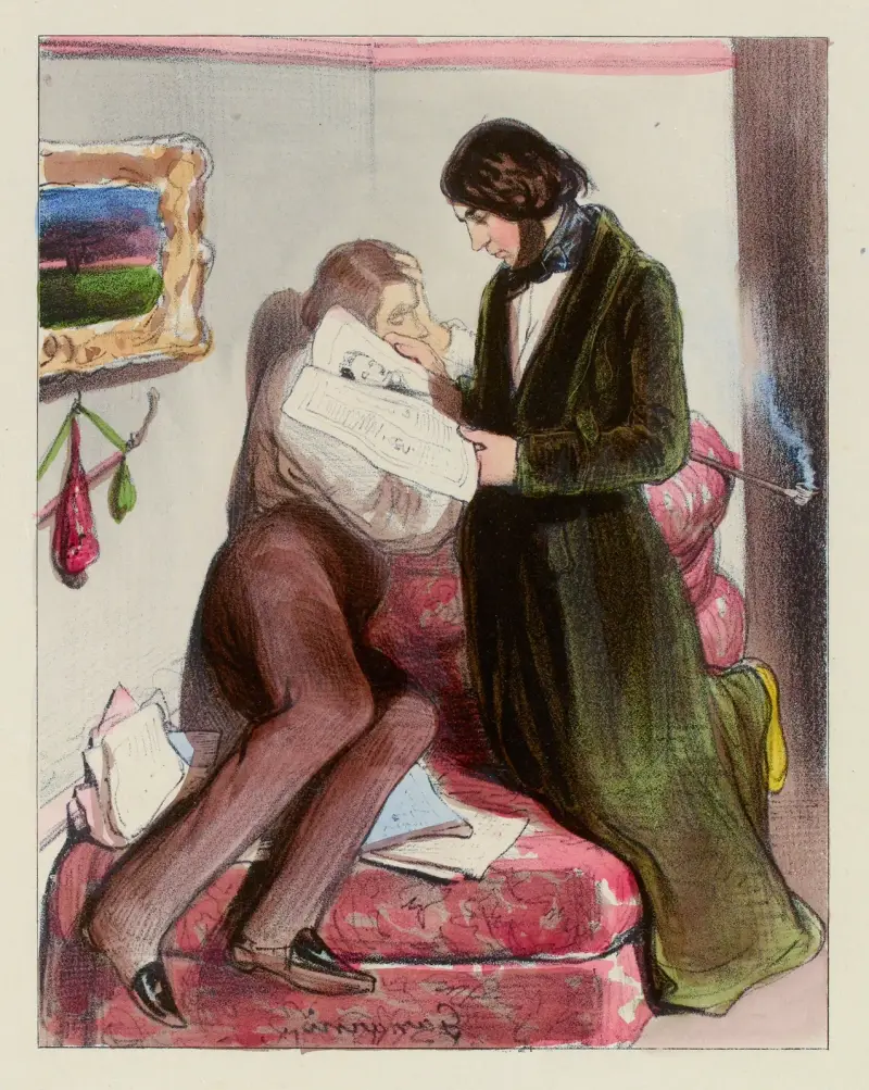 Morgenstudie von Paul Gavarni