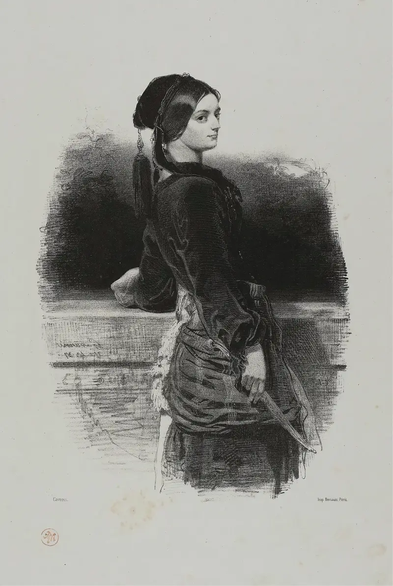 Gulnare (Mlle. Waldor) von Paul Gavarni