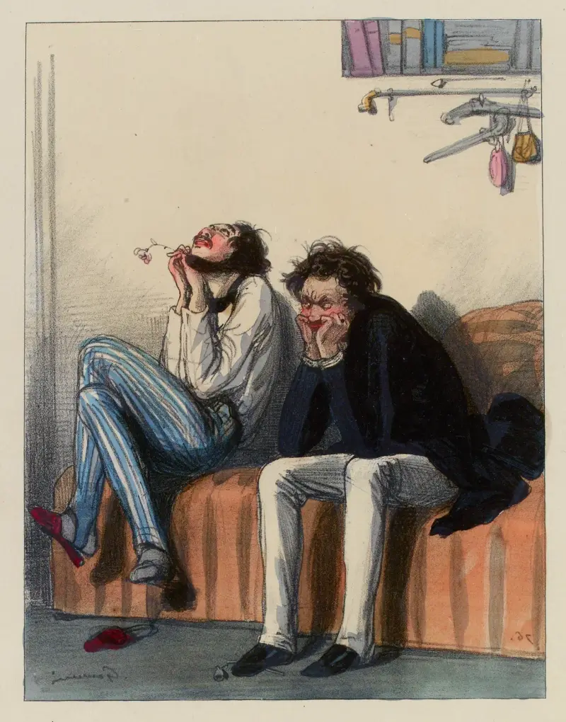 Ô l’amour d’une femme Ô ineffable chose av Paul Gavarni